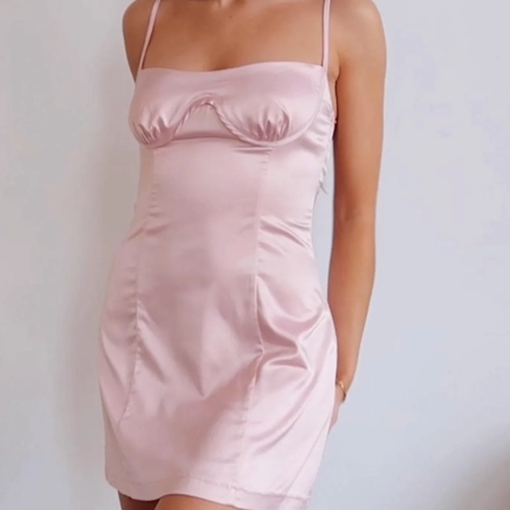 Beginning Boutique Pink Mini Dress
